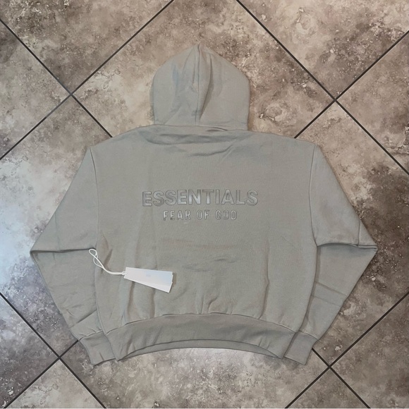 Fear of God Essentials Fleece HoodieTimber SS25 Size XS